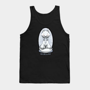 Arctic Fox in an Ascot Tank Top